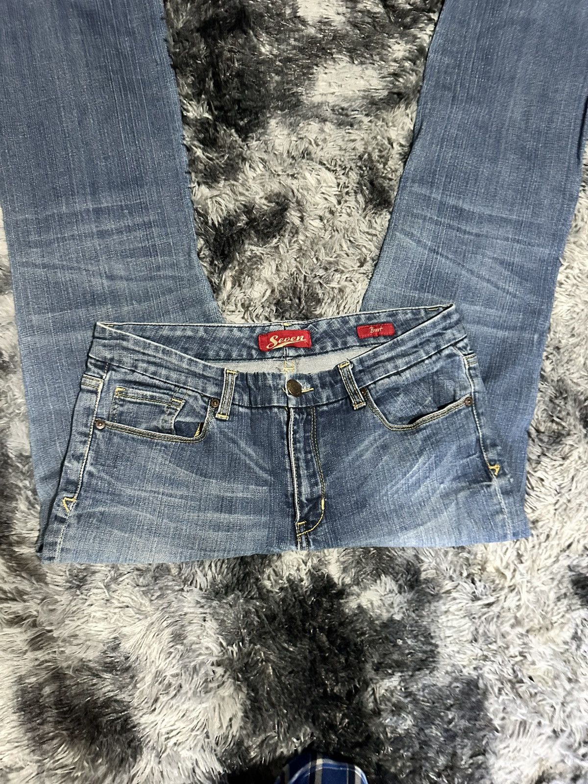 Japanese Brand ⚡️VINTAGE SEVEN BOOTCUT DENIM⚡️ Size US 31 - 5 Thumbnail