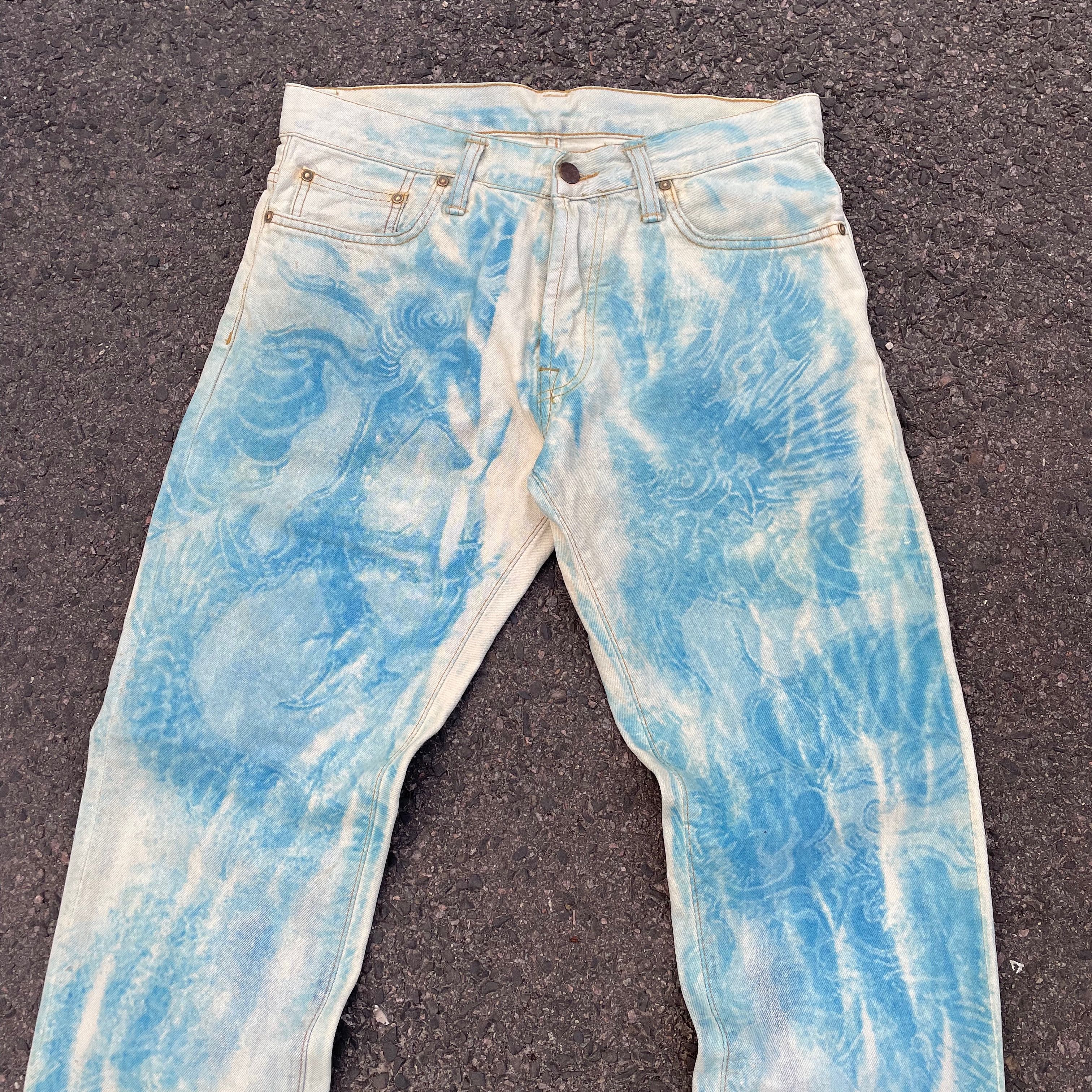 Carhartt Custom Carhartt 30x32 Blue Graphic Pants Y2K Grunge Art Size US 30 / EU 46 - 17 Thumbnail