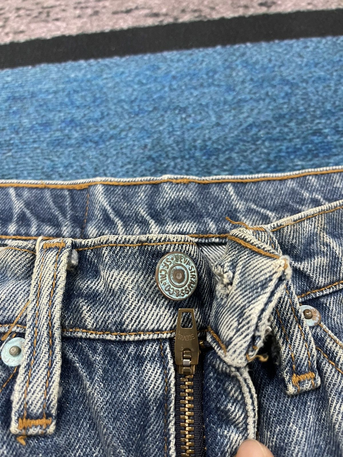 Levi's Vintage Levis Orange Tab Distressed Denim Pants Size US 30 / EU 46 - 9 Thumbnail