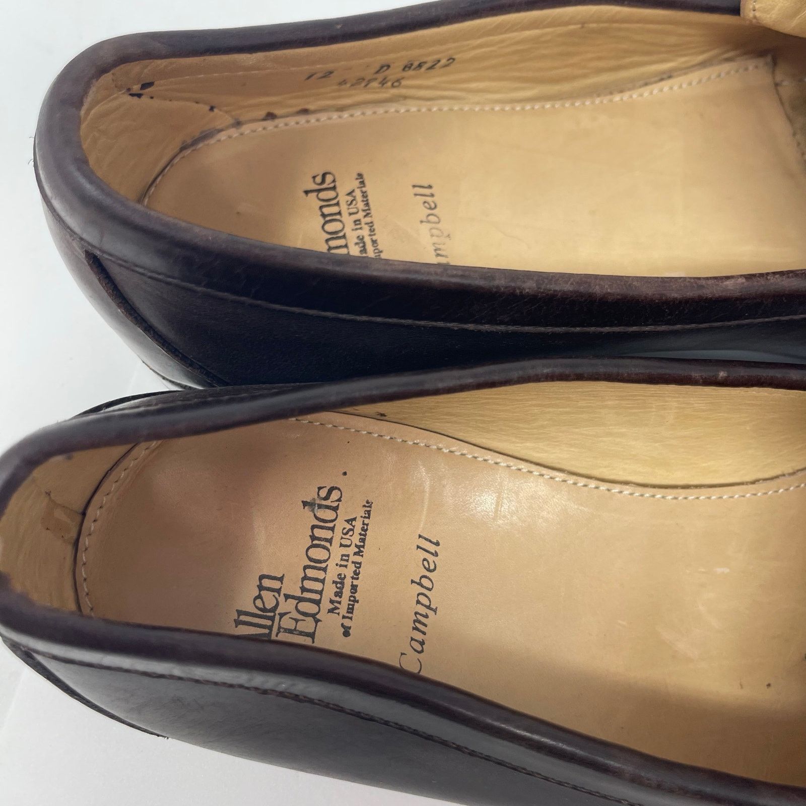Allen Edmonds Allen Edmonds Campbell Brown Leather Dress Shoes Loafers 12 Size US 12 / EU 45 - 5 Thumbnail
