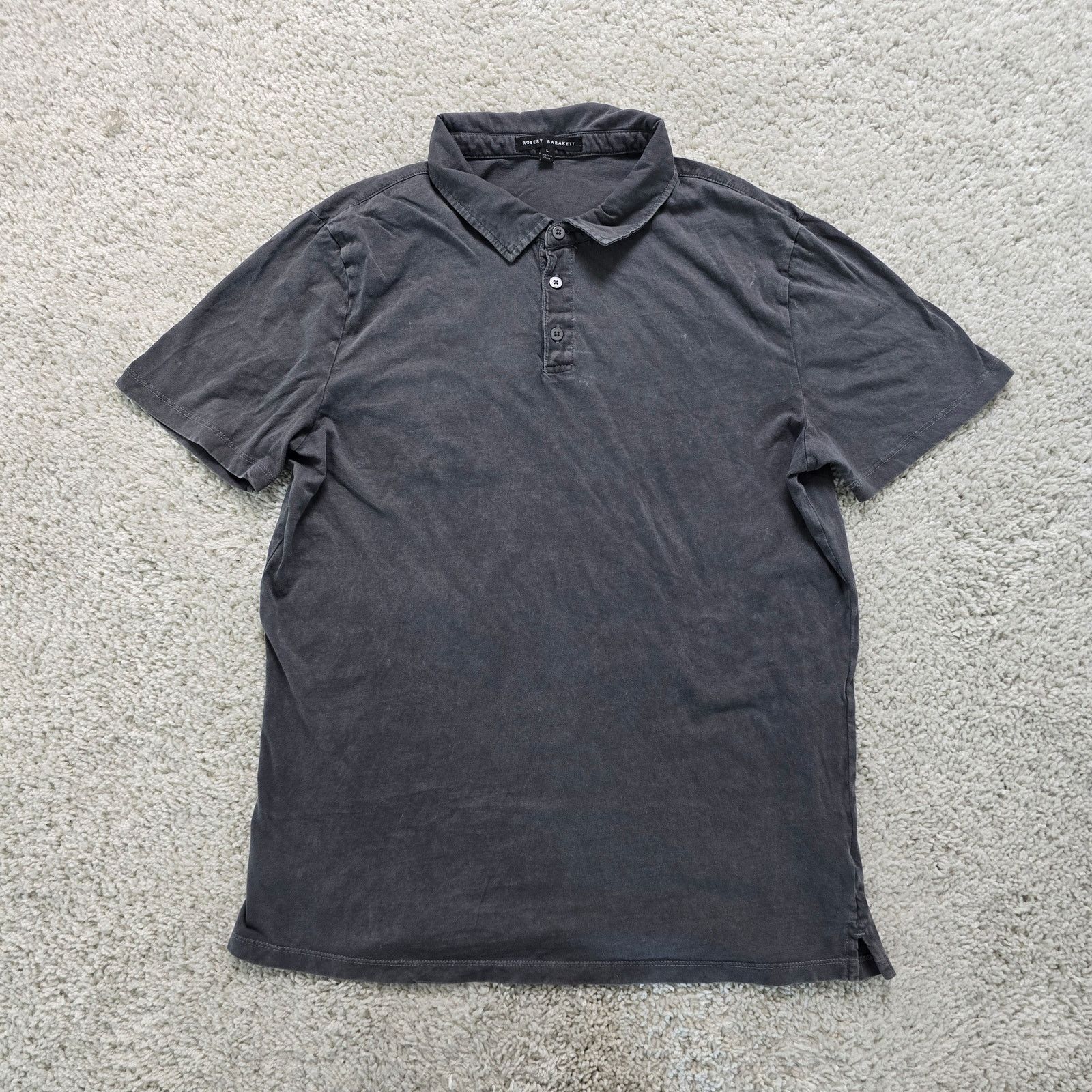 Robert Barakett Robert Barakett Mens Designer Polo Mens Large Grey Casual Size US L / EU 52-54 / 3 - 1 Thumbnail