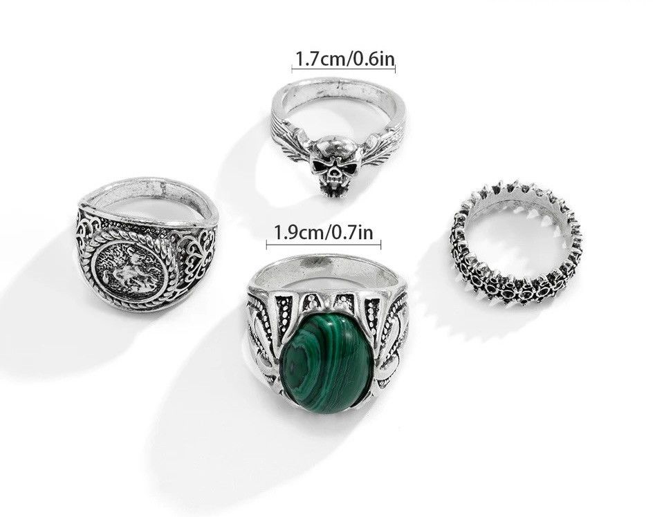Jewelry 4pcs Rings Set Size ONE SIZE - 4 Thumbnail