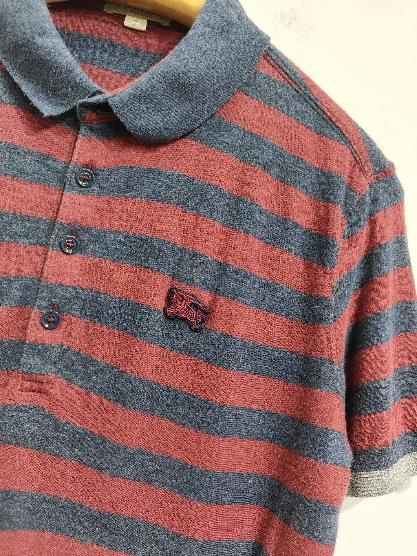 Burberry BURBERRY Men's Striped Short Sleeve Top K29 Size US S / EU 44-46 / 1 - 3 Thumbnail