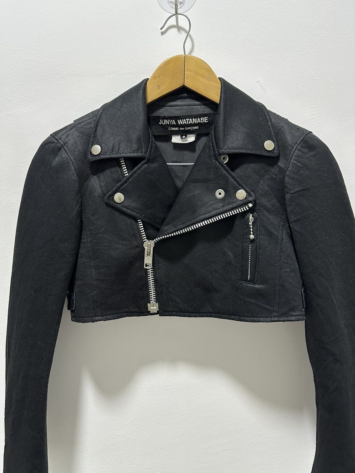 Comme des Garcons Junya Watanabe CDG Double Collar Cropped Jacket Design AD11 Size S / US 4 / IT 40 - 3 Thumbnail