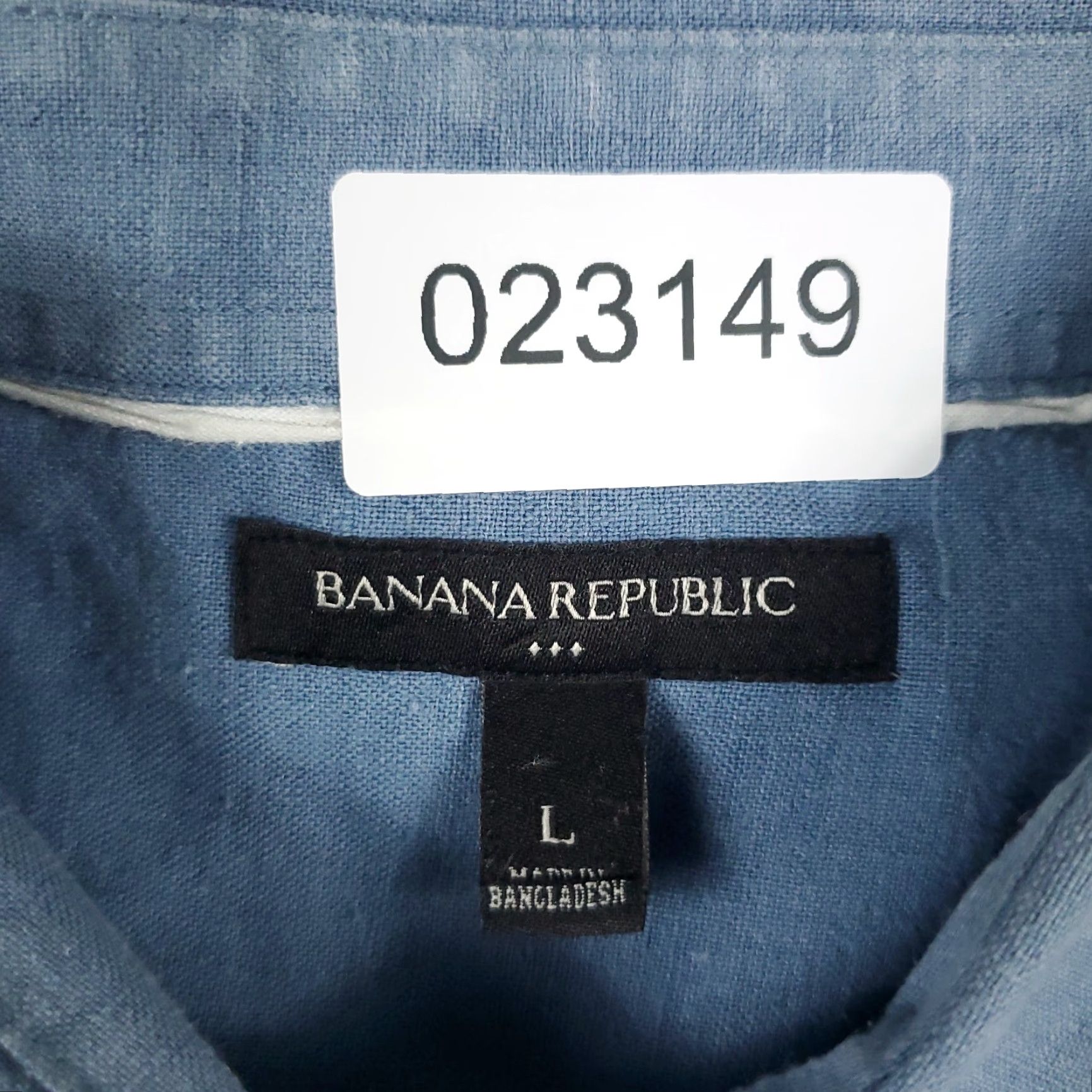 Banana Republic Banana Republic Shirt Mens Large Blue Casual Button Up Long Sleeve Cotton Woven Regular Button-Up Casual Business Formal Wedding Workwear 90s? Size US L / EU 52-54 / 3 - 8 Thumbnail