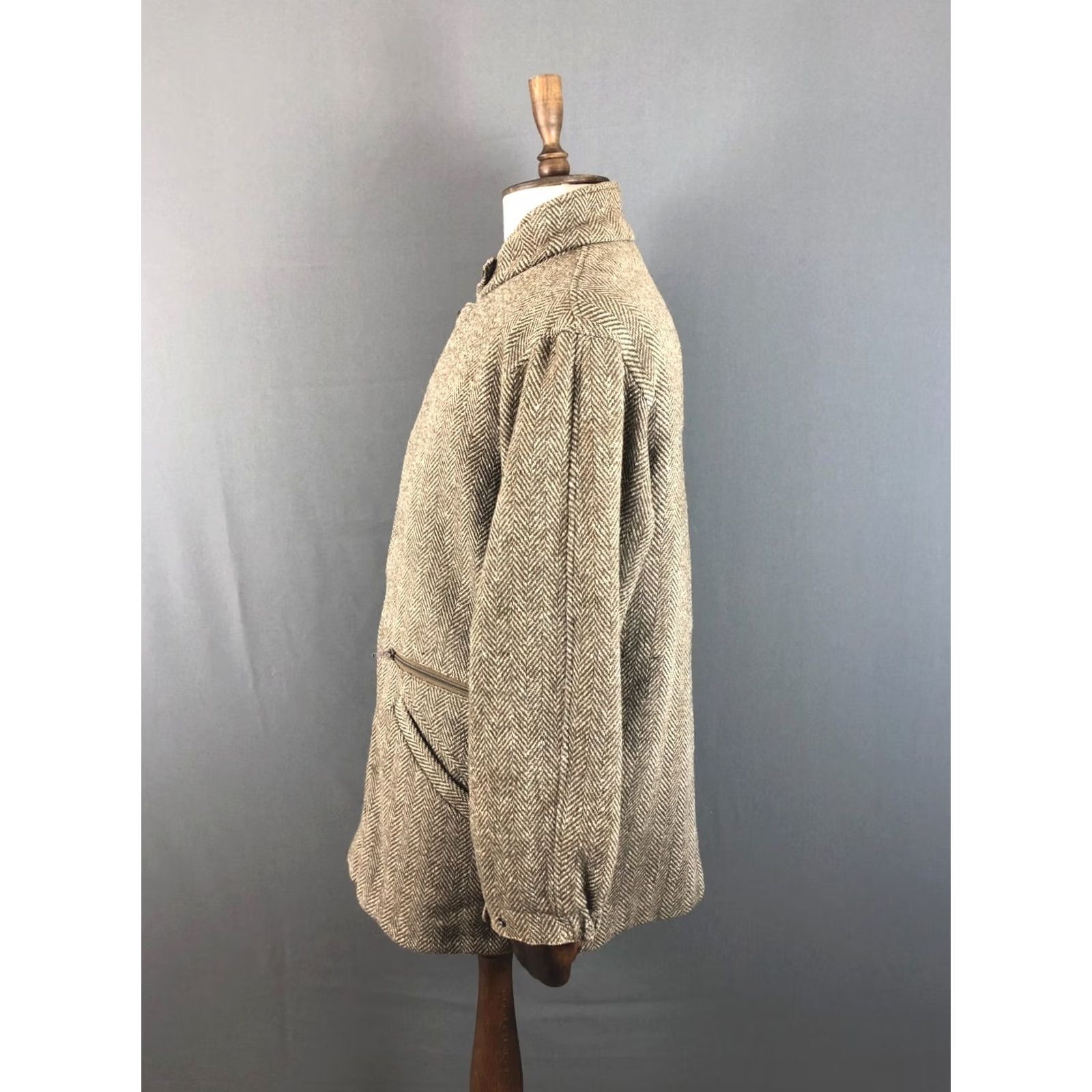Valstar Valstar Coat Wool/Alpaca Men Brown Patterned Size US M / EU 48-50 / 2 - 2 Thumbnail
