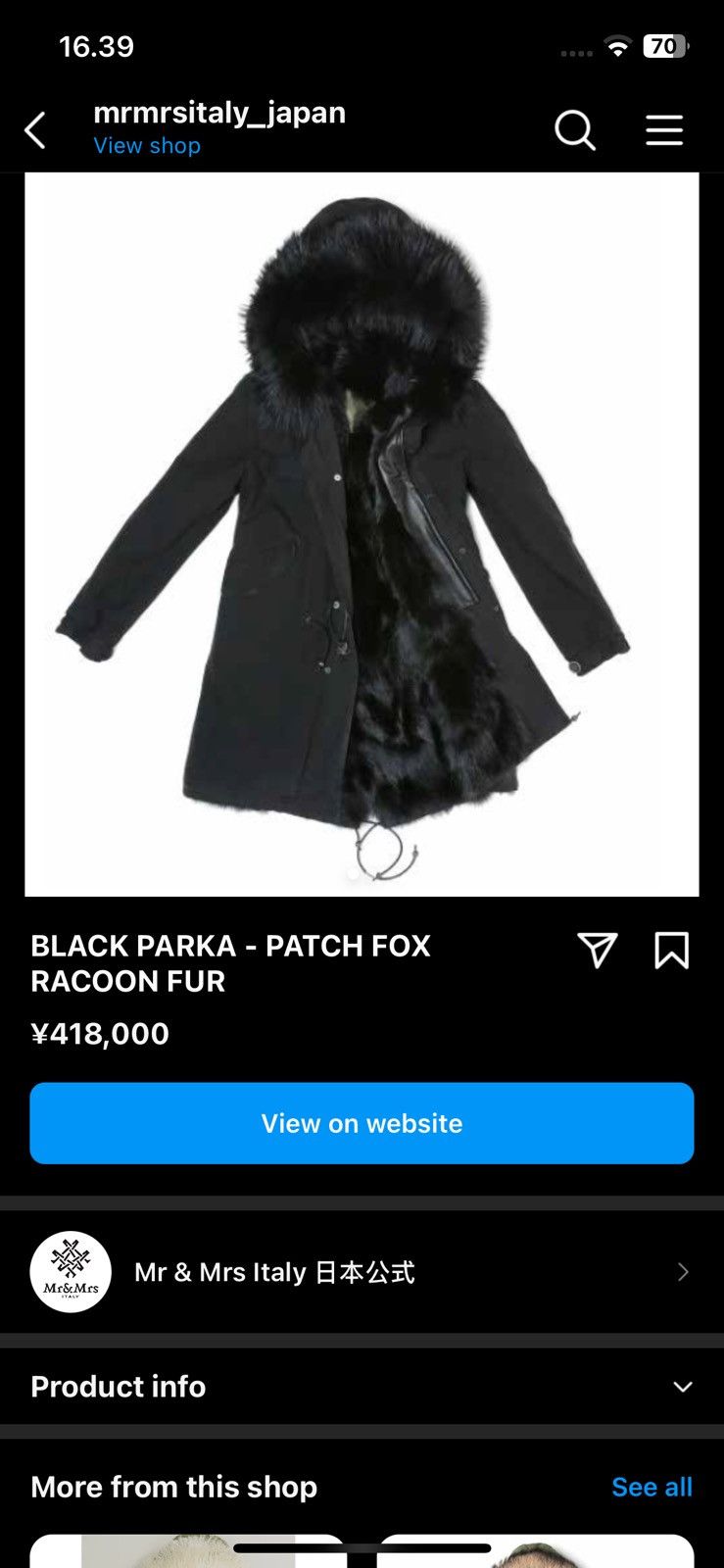 If Six Was Nine Mr&Mrs Fox Fur Raccoon Hood & Lining Parka Size US M / EU 48-50 / 2 - 14 Thumbnail