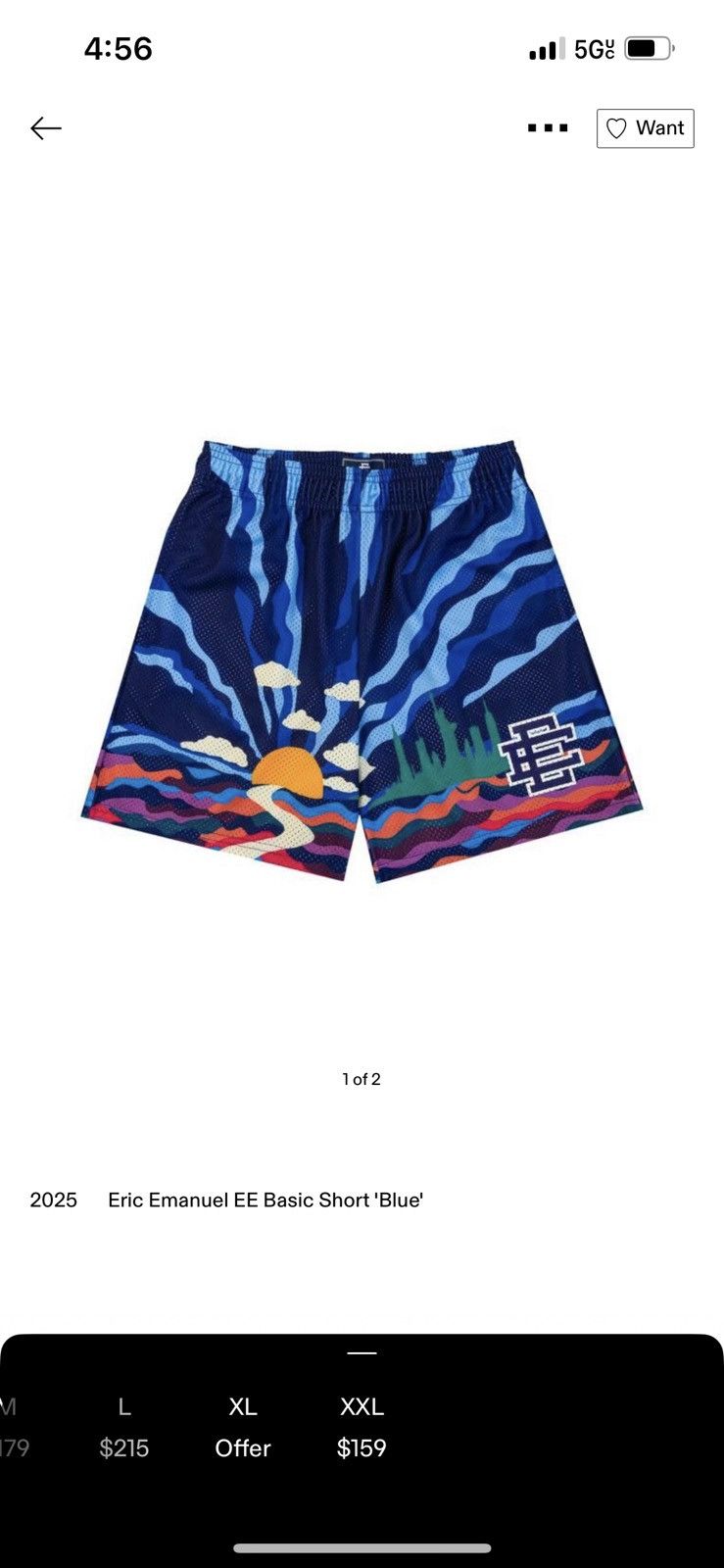 Eric Emanuel Eric Emanuel EE blue sunset shorts medium Size US 30 / EU 46 - 1 Thumbnail