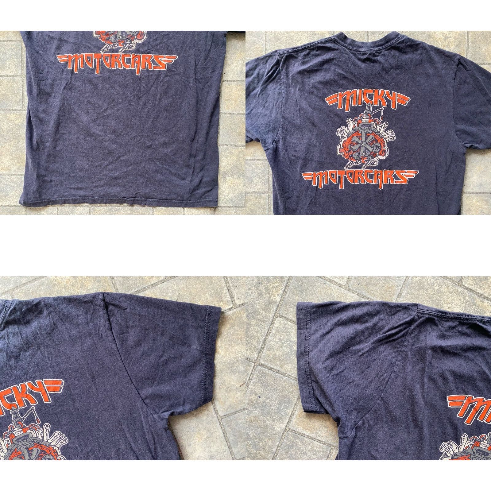 Hanes Micky And The Motorcars T Shirt Hanes Medium Engine Short Sleeve Country Band Men Multicolor Band Music 90s? Size US M / EU 48-50 / 2 - 9 Thumbnail