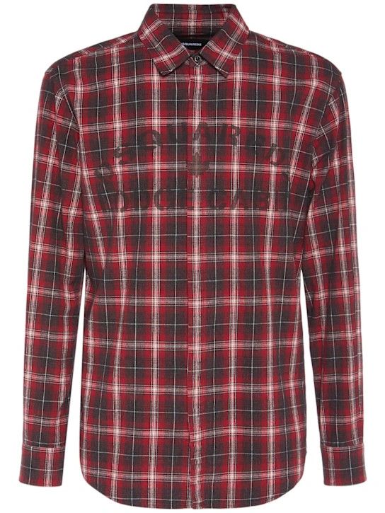 o1lsvrm0425 Shirt in Red/Grey
