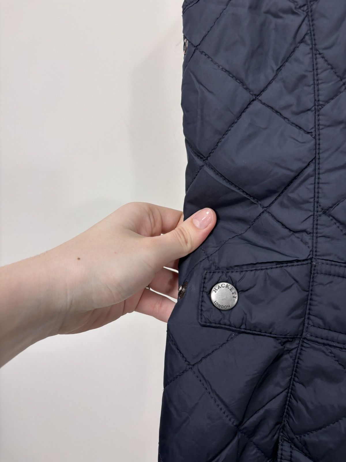 Hackett Hackett London Men’s Navy Blue Quilted Vest Gilet Jacket Size US M / EU 48-50 / 2 - 18 Thumbnail