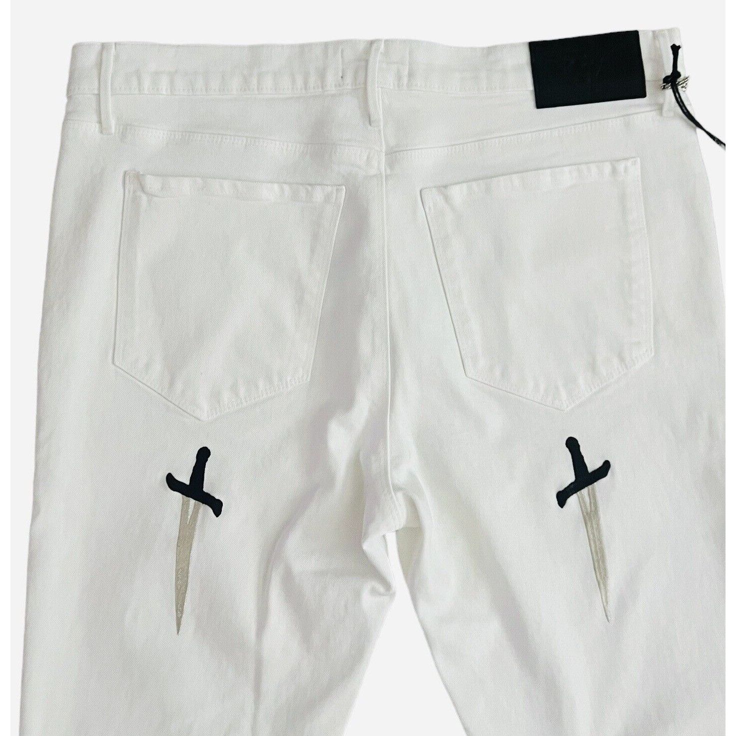 Rta RTA x Savage Mens Jeans Bryant Skinny White $425 Size 38/32 Size US 38 / EU 54 - 8 Thumbnail