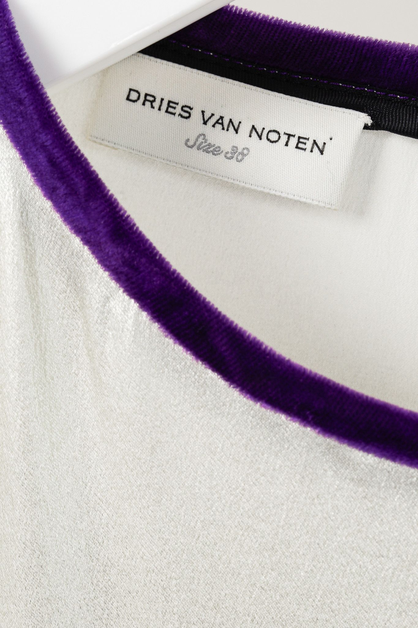 Dries Van Noten Dries Van Noten Champagne Silk Gathered-Hem Blouse Size S / US 4 / IT 40 - 4 Thumbnail