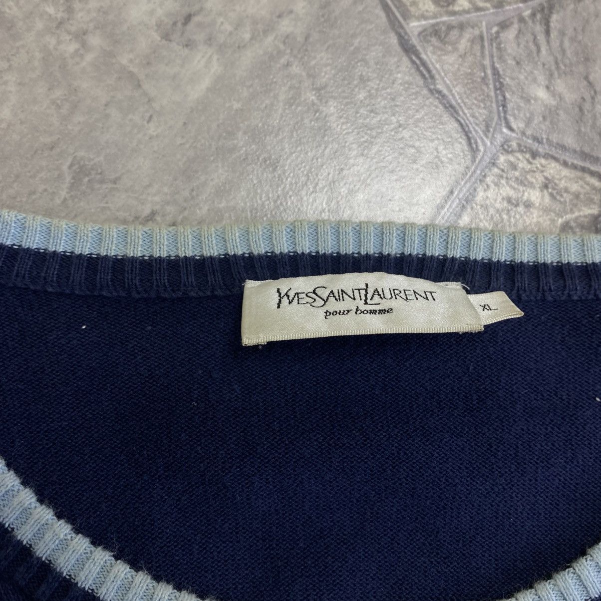 Yves Saint Laurent YSL Yves Saint Lauren big logo vintage sweater Size US XL / EU 56 / 4 - 9 Thumbnail