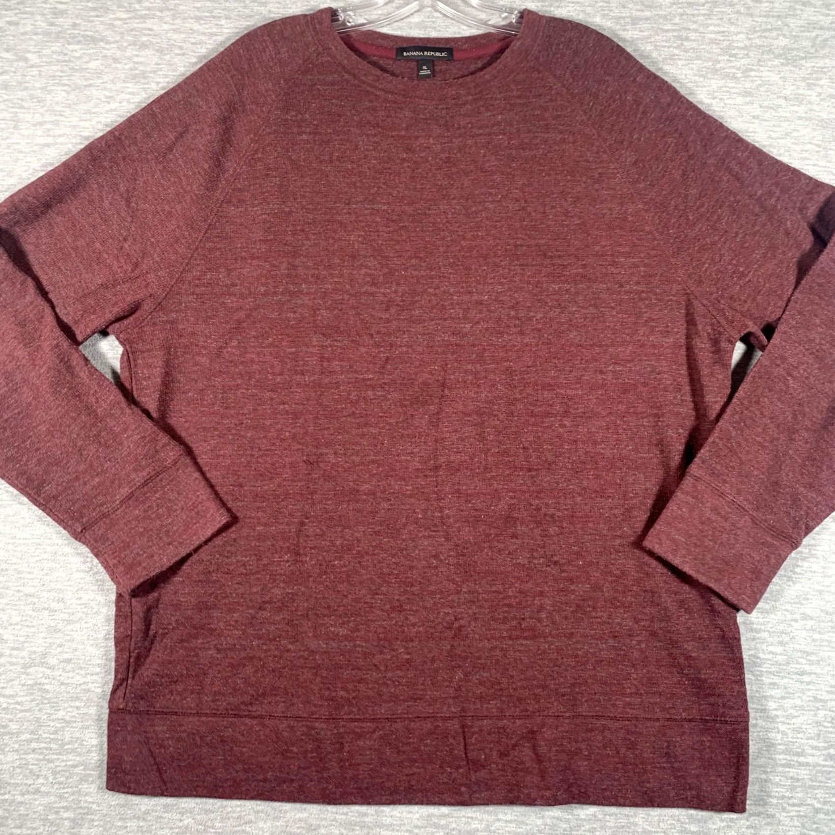 Banana Republic Banana Republic Sweater Mens XL Red Crewneck Knit Pullover Long Sleeve Soft Size US XL / EU 56 / 4 - 3 Thumbnail