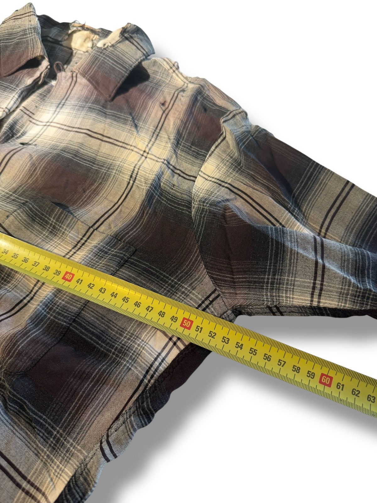 Other *RARE* VINTAGE 70s 80s RAYON COTTON FLANNEL SHIRT THRASHED Size US L / EU 52-54 / 3 - 11 Thumbnail