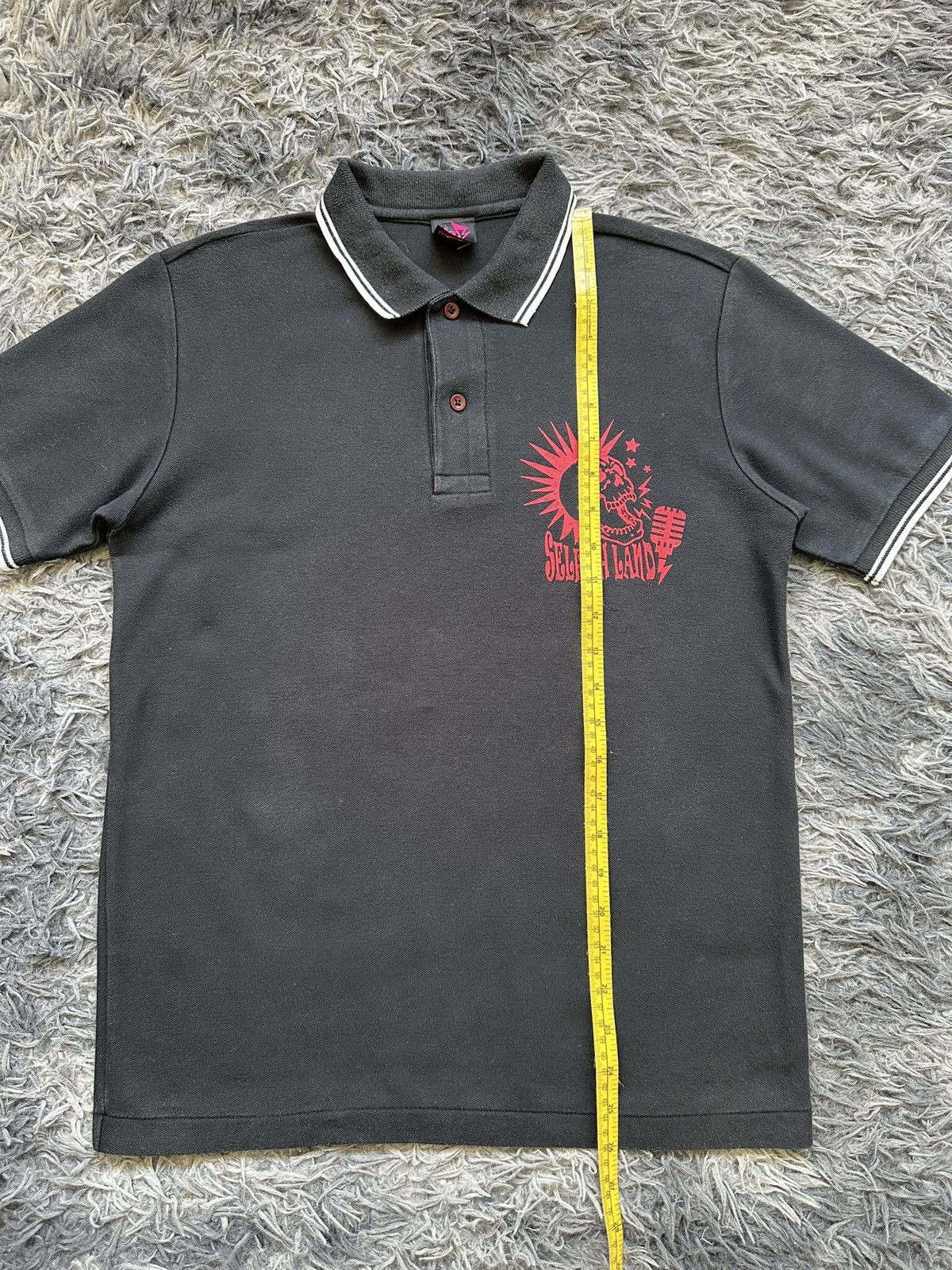 Mari's Rock 00's Selfish Land Harajuku punk polo tee Size US M / EU 48-50 / 2 - 5 Thumbnail