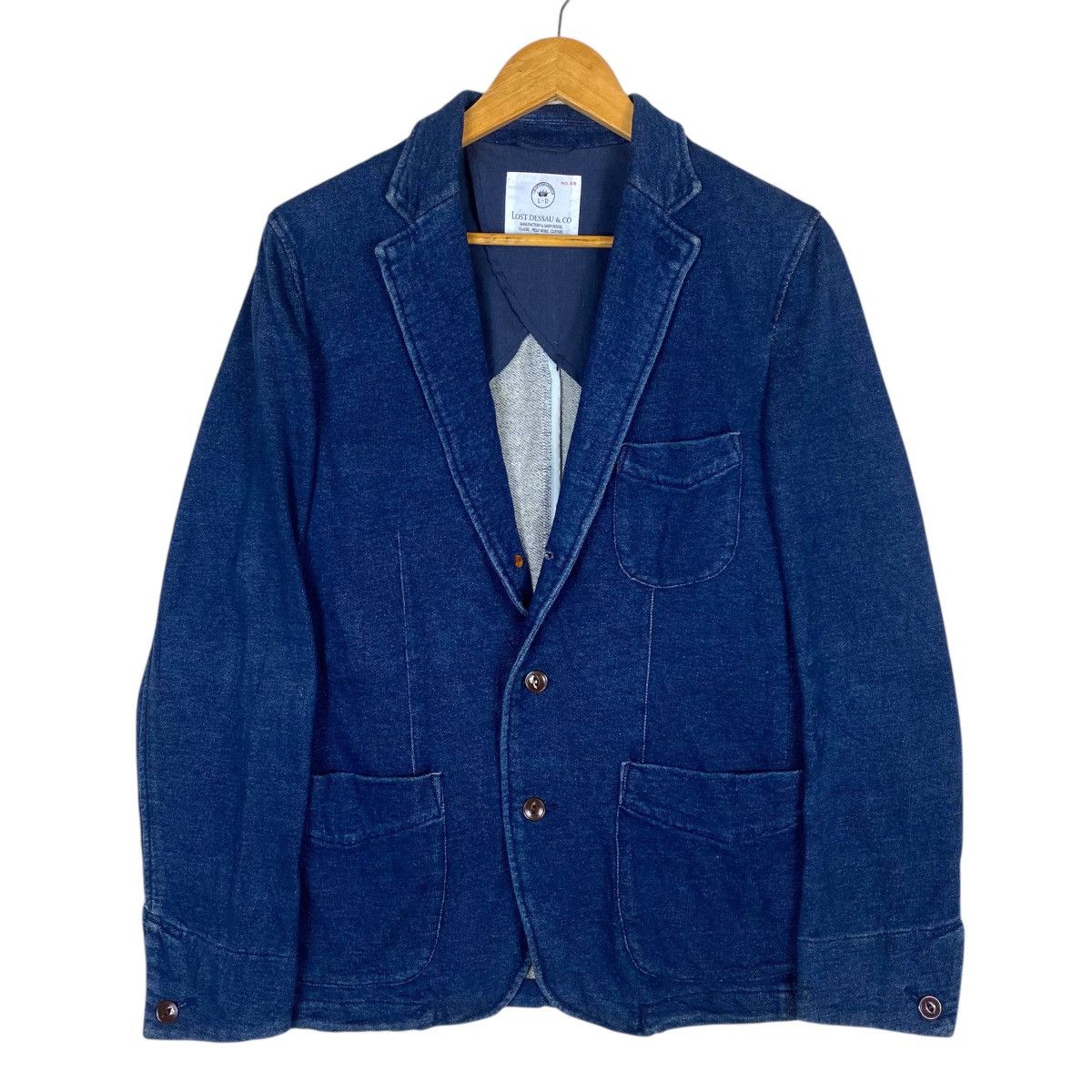 45rpm × Indigo × Japanese Brand 💥LOST DESSAU INDIGO INSPIRED KAPITAL BUTTON JACKET Size US M / EU 48-50 / 2 - 1 Thumbnail