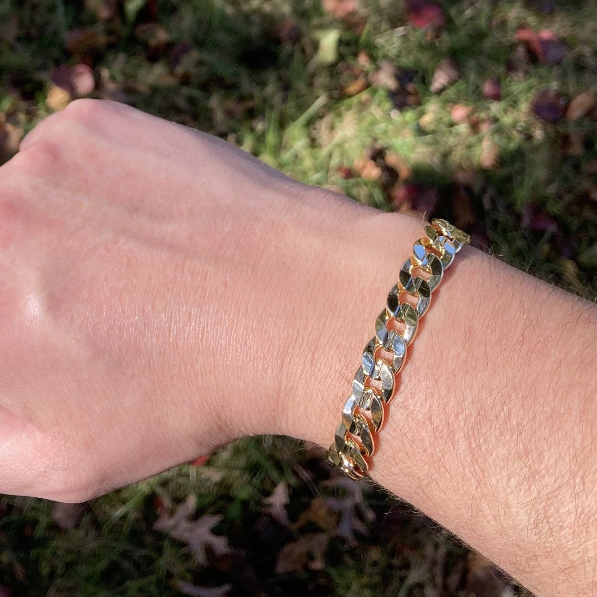 Other Gold Bracelet Cuban Link 9in 10mm Size ONE SIZE - 3 Thumbnail