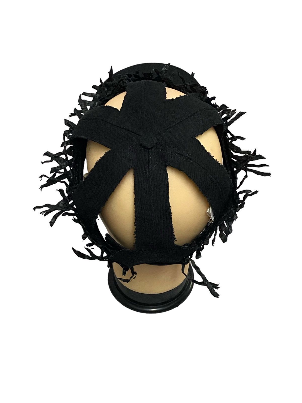 Maison Margiela Rare‼️Maison Margiela Decorated Raphia Hat Black in Black Size ONE SIZE - 15 Thumbnail