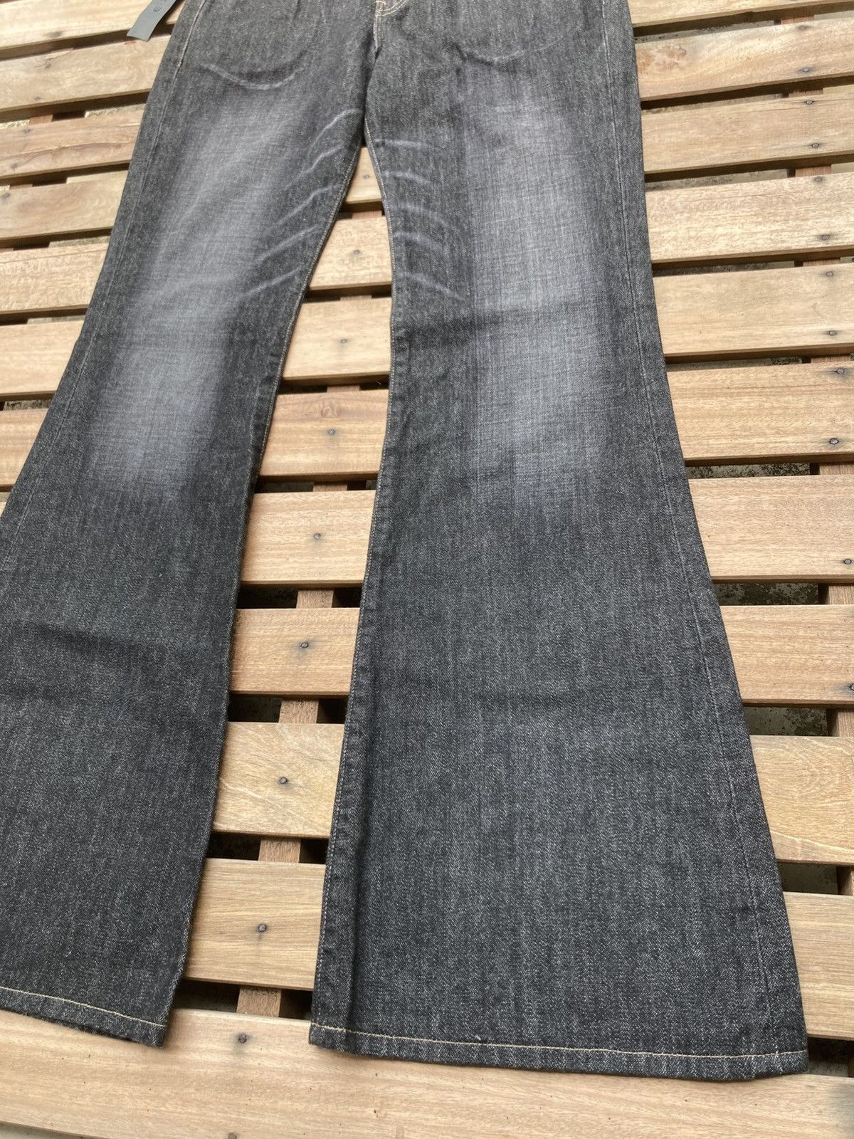 If Six Was Nine E-Play Flare Bell Bottom Jeans Size 27" / US 4 / IT 40 - 3 Thumbnail