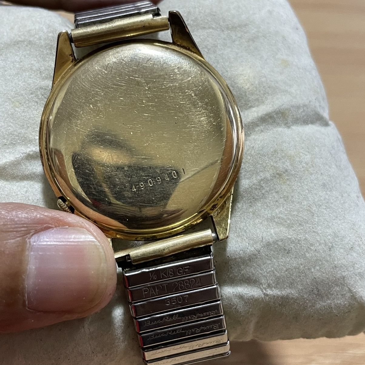 Seikomatic Slimdate 30 Jewels Gold Automatic Japan WORKING