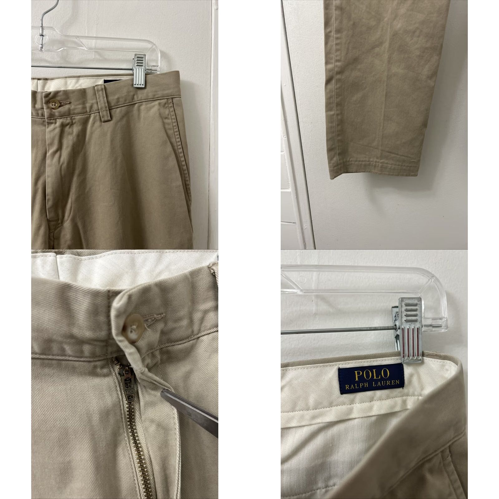 Polo Ralph Lauren Polo Ralph Lauren Pants Mens 32x32 Tan Chino Classic Fit Cotton Twill YKK Solid Front Logo Stretch Straight 32 in Regular Mens Size US XS / EU 42 / 0 - 8 Thumbnail