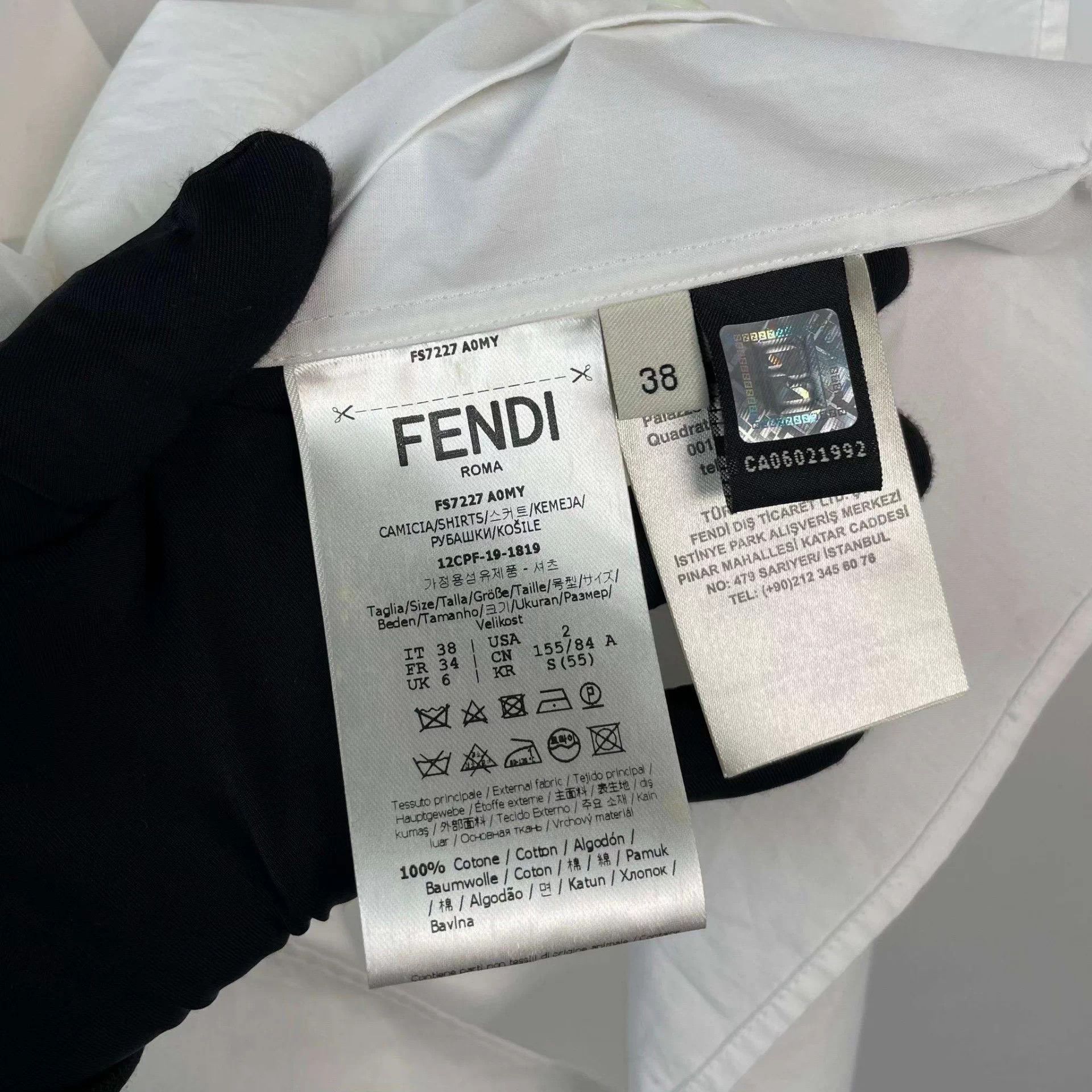 Fendi Fendi Men's Shirt White 38 Size XS / US 0-2 / IT 36-38 - 7 Thumbnail