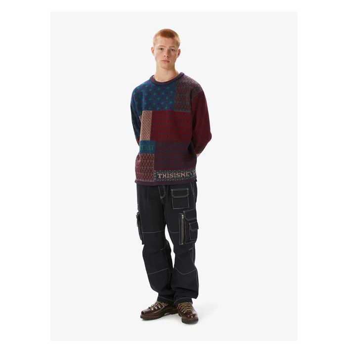thisisneverthat o1mle0925 Block Knit L/S Sweater in Multicolor Size US L / EU 52-54 / 3 - 3 Thumbnail