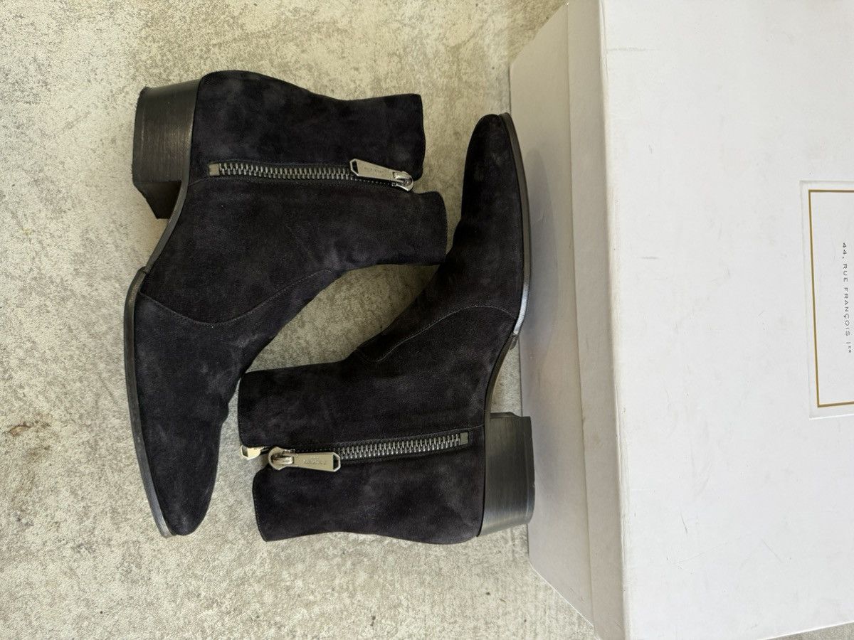 Balmain Balmain “Anthos” Suede Side-Zip Boots Size US 7 / EU 40 - 4 Thumbnail