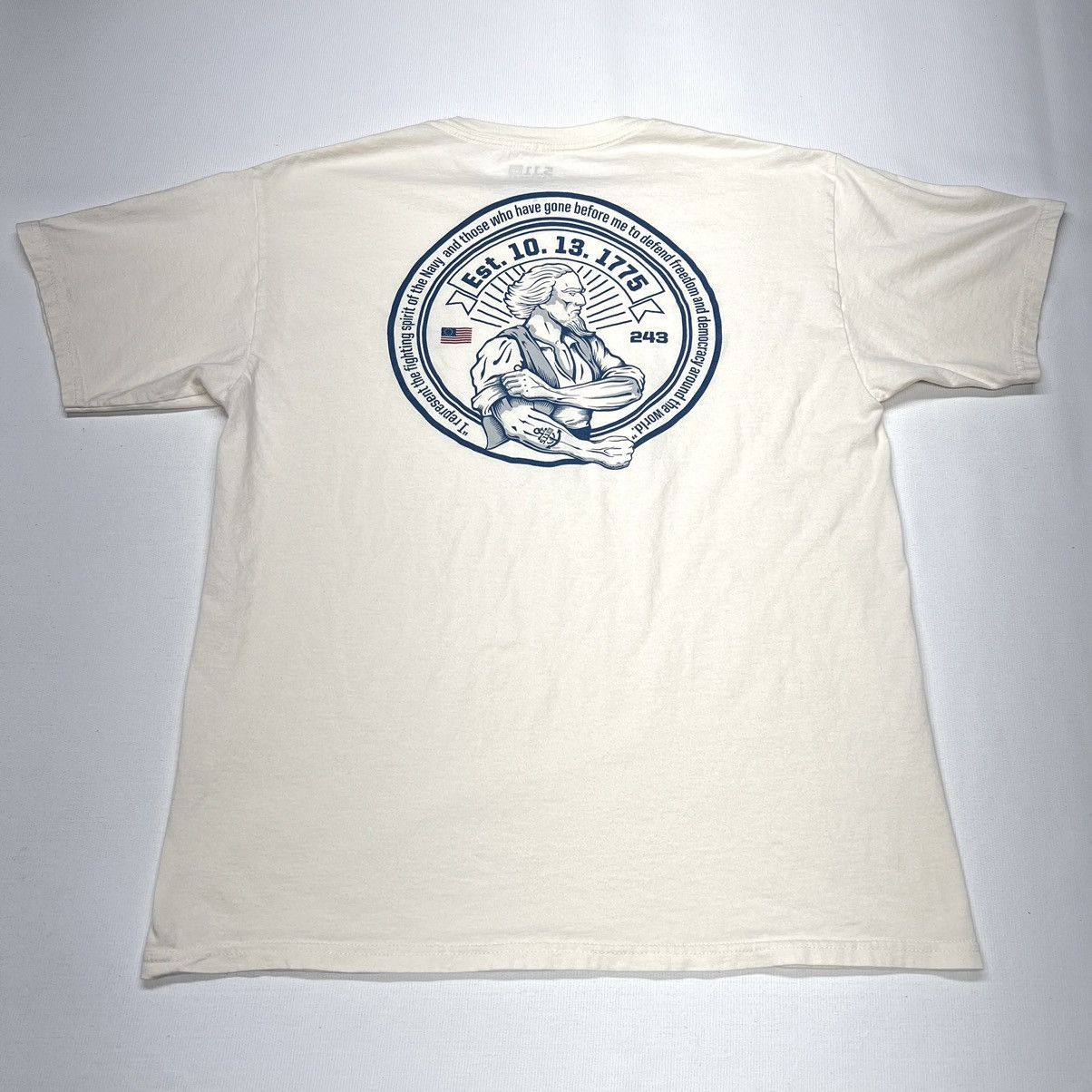 5.11 5.11 Tactical Tee Shirt Ivory Graphic USA Patriotic Anchor Size US L / EU 52-54 / 3 - 1 Thumbnail