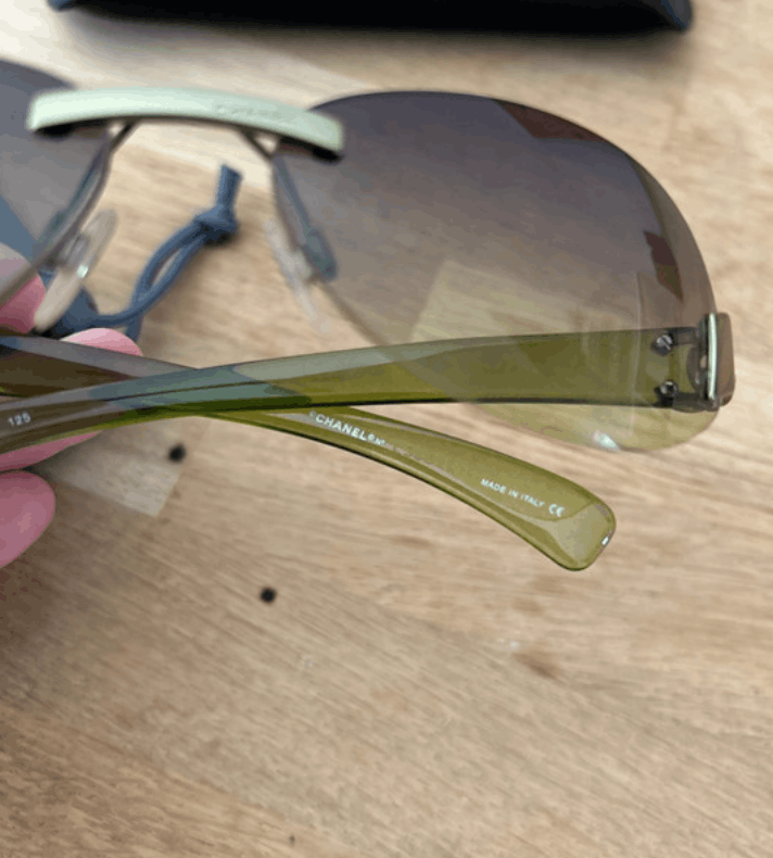 Chanel Chanel Sunglasses 4037 Rhinestone CC 4017 Rimless Vintage Size ONE SIZE - 6 Thumbnail