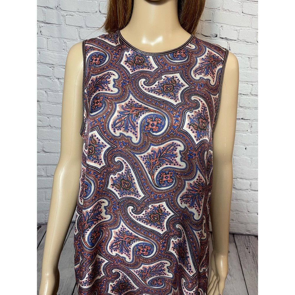 Theory Theory Brindina Veranda Paisley Silk Shift Dress Size 10 Size L / US 10 / IT 46 - 6 Thumbnail
