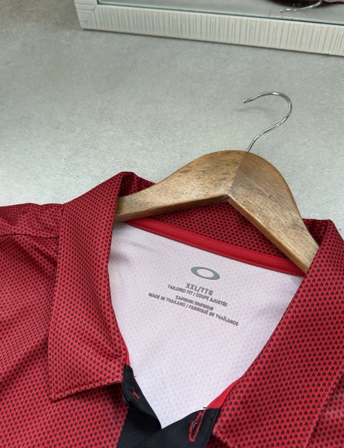 Oakley Oakley Center Logo Red Polo T Shirt Polyester Size XXL Size US XXL / EU 58 / 5 - 6 Thumbnail