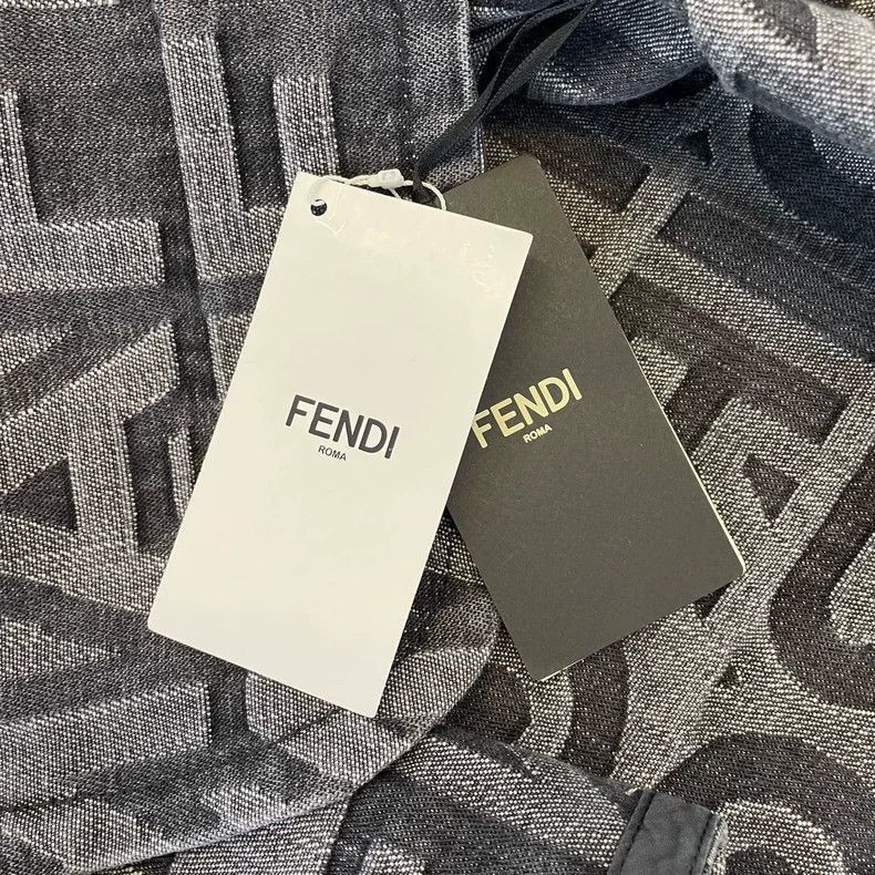 Fendi Fendi Denim Jacket with Logo Belt Size US M / EU 48-50 / 2 - 4 Thumbnail