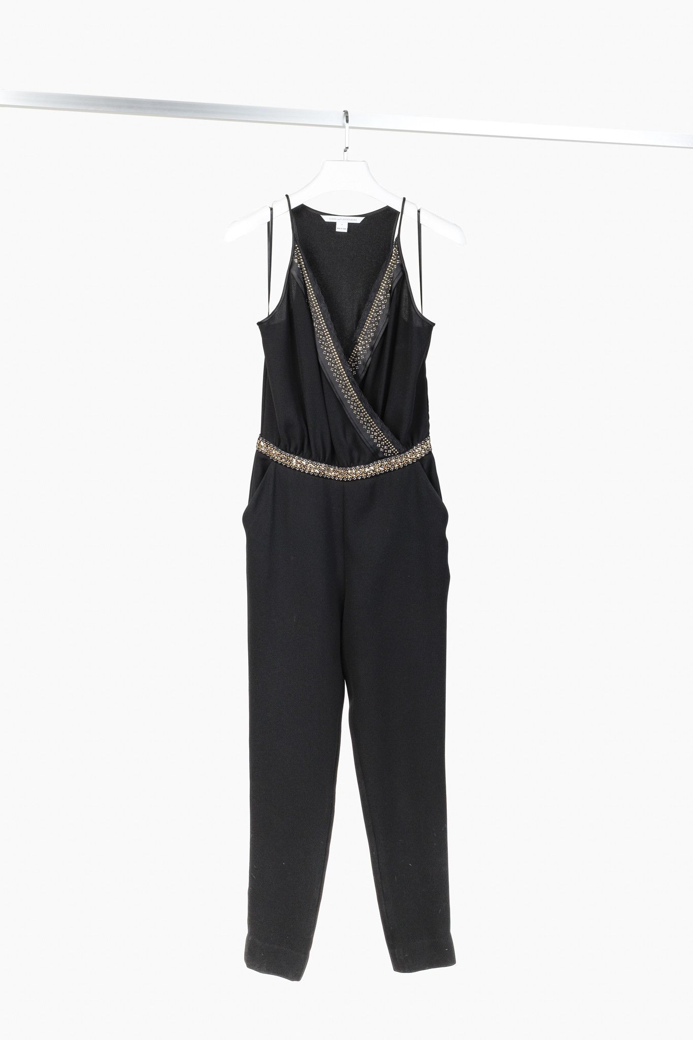Diane von Furstenberg Diane von Furstenberg Caroline Embellished Jumpsuit Size 28" / US 6 / IT 42 - 1 Thumbnail