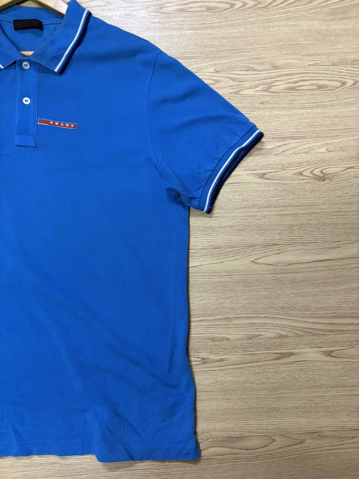 Prada × Vintage 💥 PRADA POLO SJJ887 BLUE 💥 Size US L / EU 52-54 / 3 - 8 Thumbnail