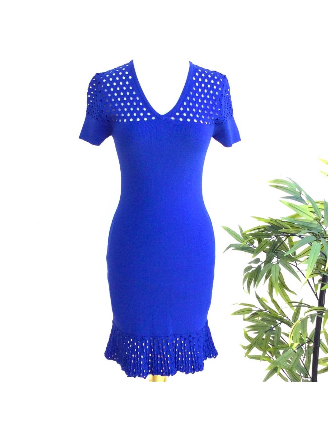 Neiman Marcus Neiman Marcus NWT Women Blue Body one Cocktail Dress L Size L / US 10 / IT 46 - 1 Thumbnail