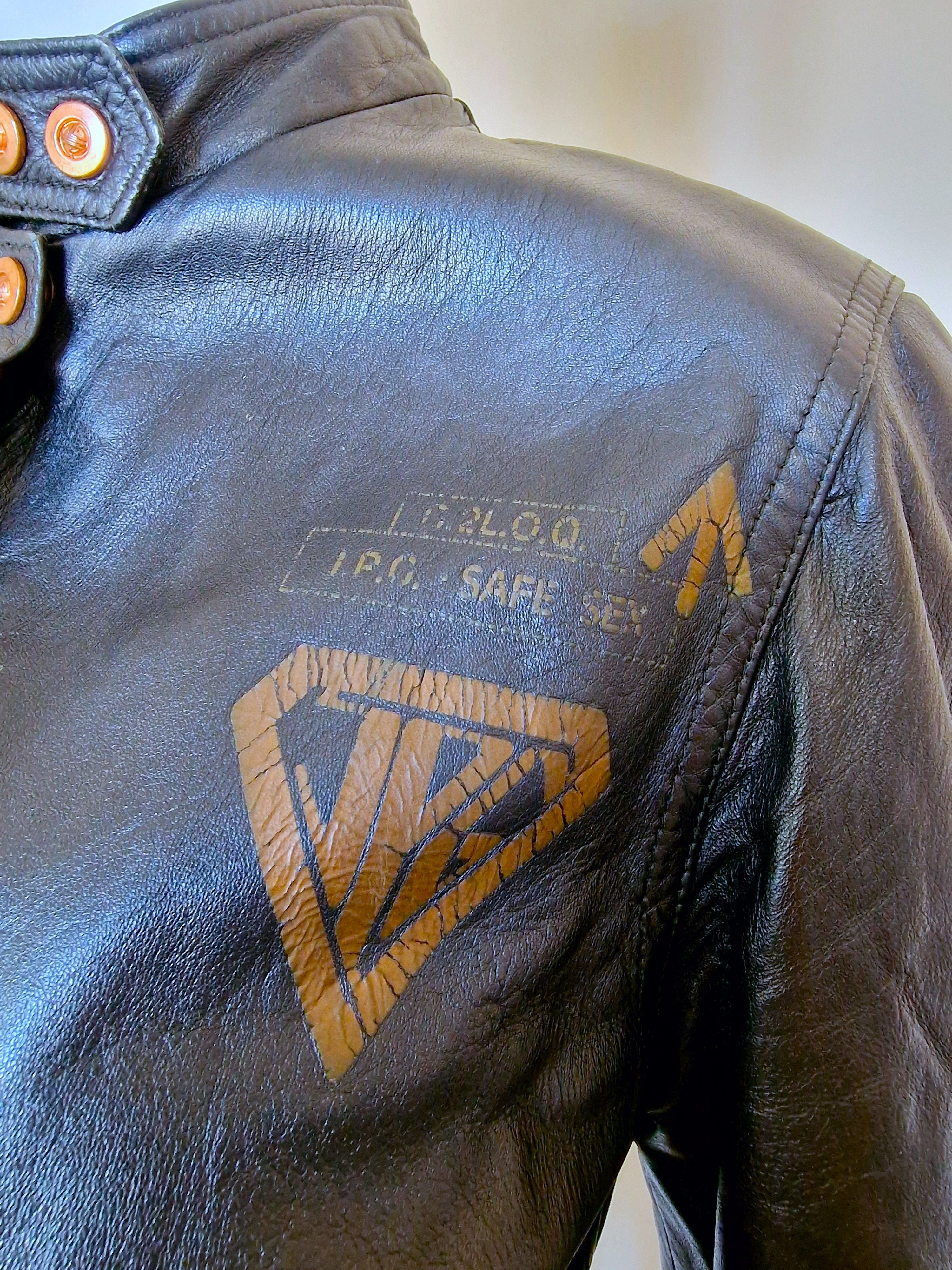 Jean Paul Gaultier Jean Paul Gaultier F/W 1995 Virus Leather XS Small Jacket Size S / US 4 / IT 40 - 5 Thumbnail