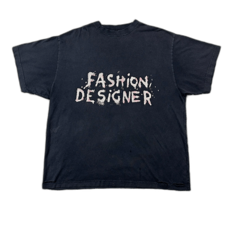 Balenciaga Fashion Designer Distressed Tee