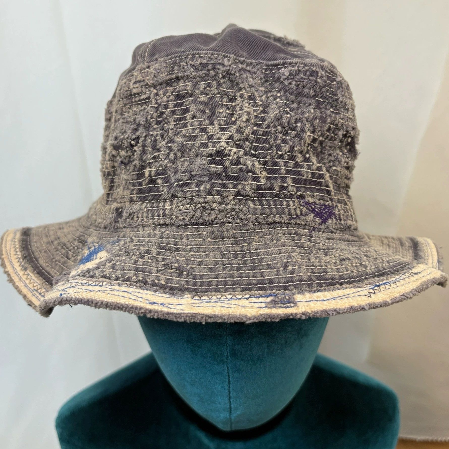 Kapital KAPITAL bro bucket hat orange new patchwork Size ONE SIZE - 1 Thumbnail