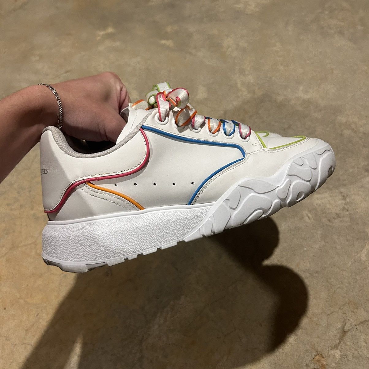 Alexander McQueen × Designer Alexander McQueen Court Outline Trainer Sneakers EU 38.5 Size US 6.5 / EU 39-40 - 6 Thumbnail