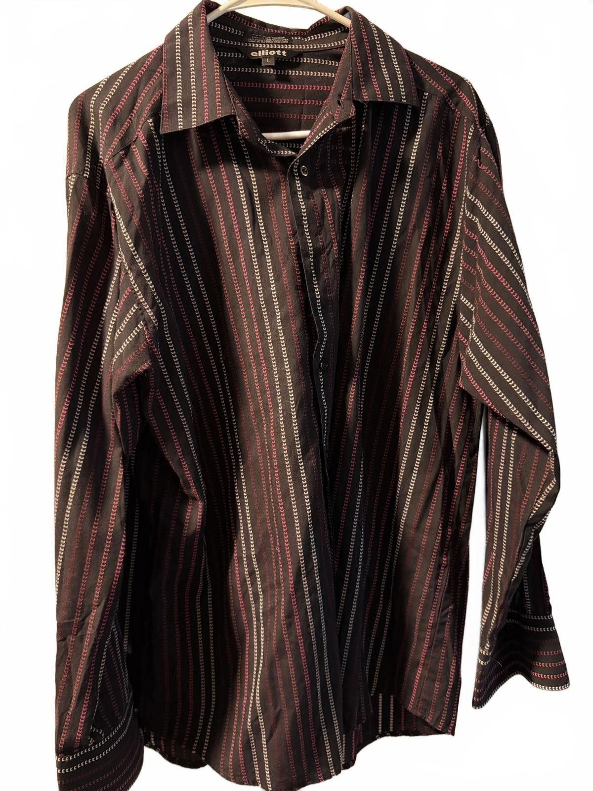 Elliott Elliott Men's Long Sleeve Striped Button-Up Shirt Size L Size US L / EU 52-54 / 3 - 3 Thumbnail
