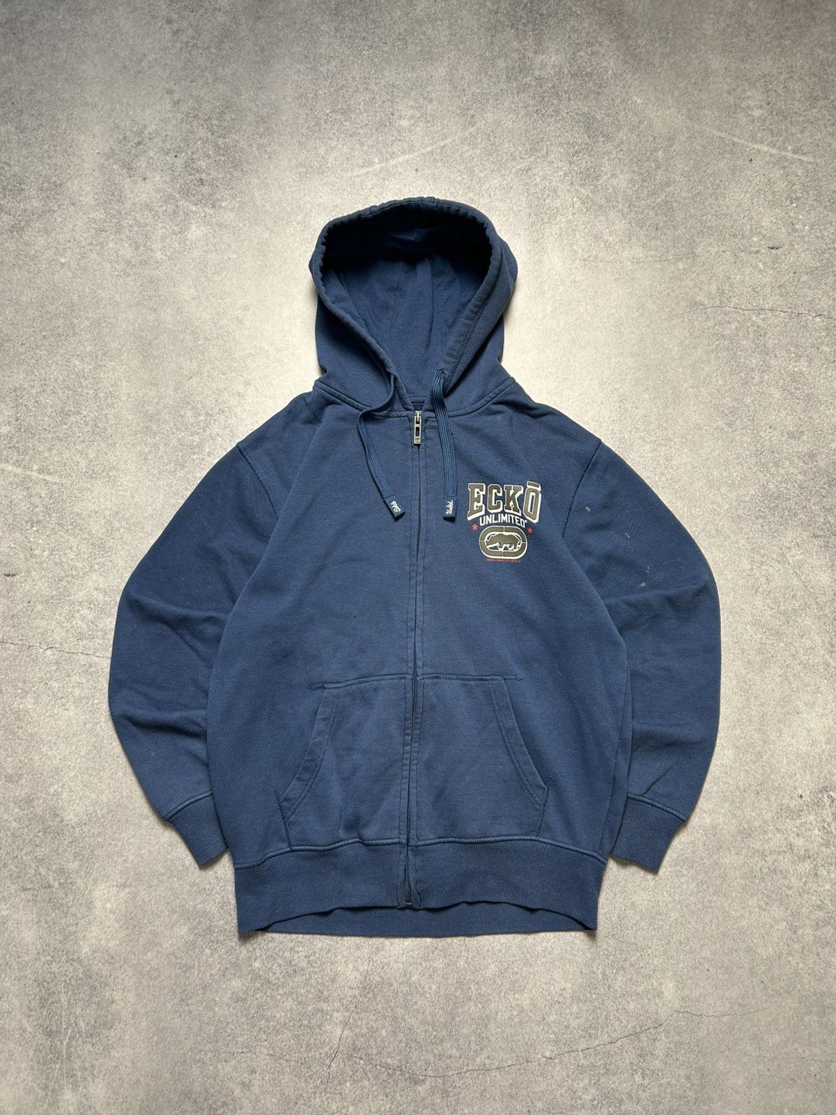 Ecko Unltd. Vintage Ecko UNLTD Small Logo Full Zip Hooded Sweatshirt Y2K Size US M / EU 48-50 / 2 - 1 Thumbnail
