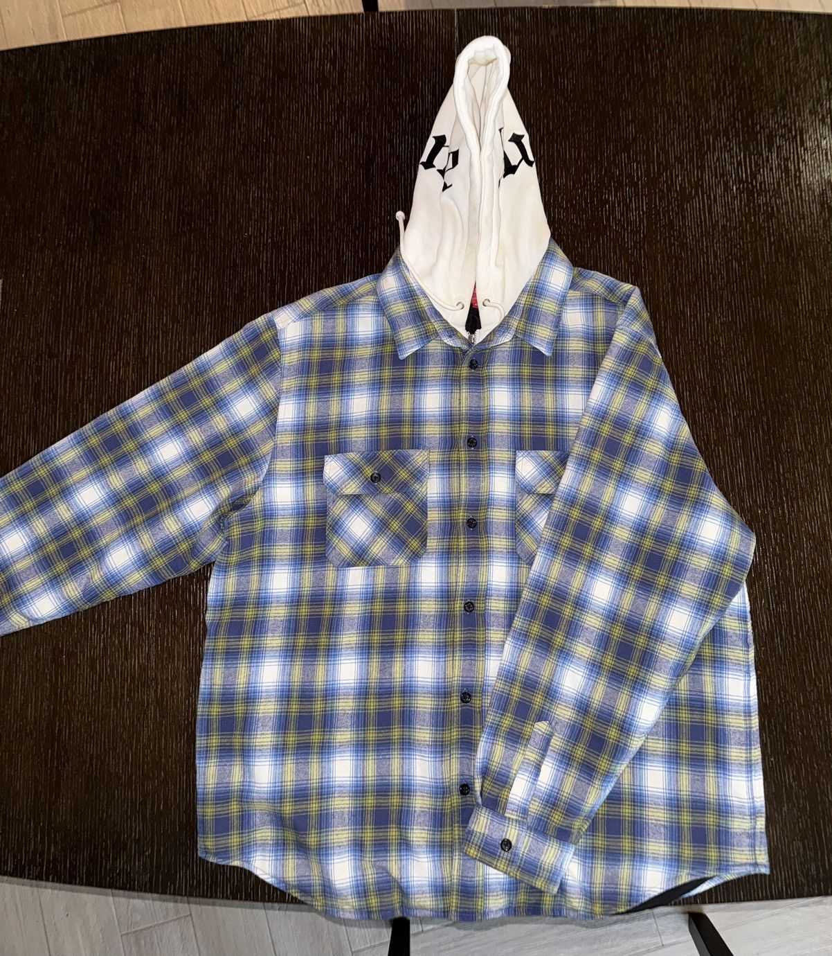 Supreme Supreme Hooded Flannel Zip up shirt | Grailed