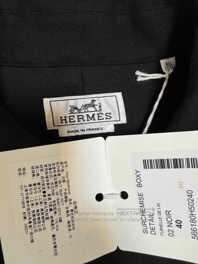 Hermes Hermes Jacket coat, 100% wool, show model, drooped shoulde Size US XXS / EU 40 - 6 Thumbnail