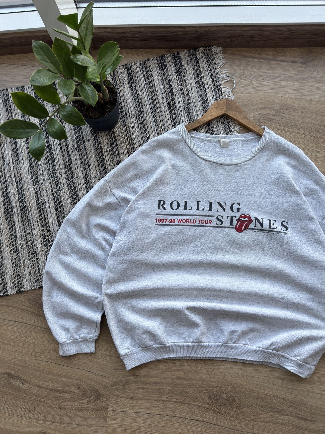 The Rolling Stones Vintage Rolling Stones Sweatshirt Adult 1998 World Tour Size US XL / EU 56 / 4 - 9 Thumbnail