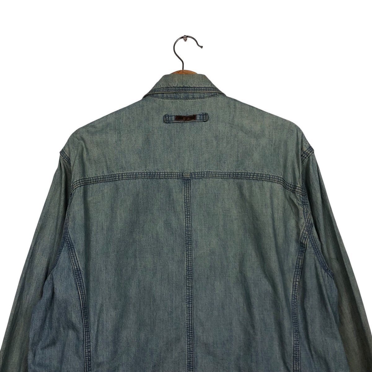 Japanese Brand 📌Vintage Worker Indigo Denim Jacket Crocodile Zipper Size US L / EU 52-54 / 3 - 10 Thumbnail
