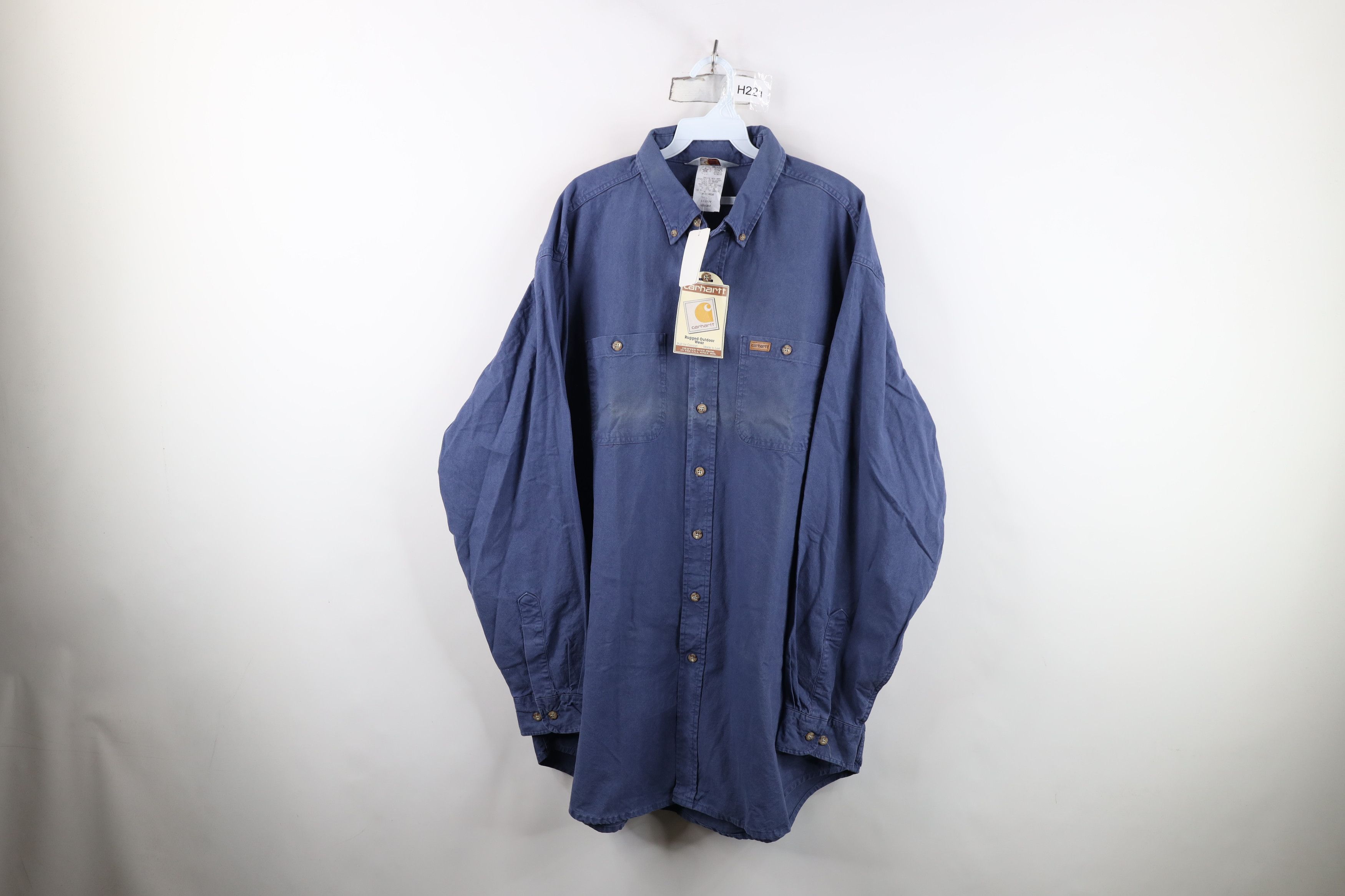 Carhartt NOS Vintage 90s Carhartt Collared Button Down Shirt USA Size US XL / EU 56 / 4 - 1 Thumbnail