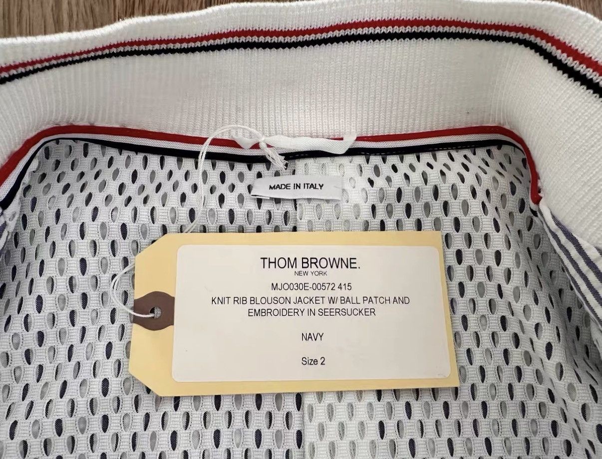 Thom Browne THOM BROWNE BLOUSON JACKET PATCH EMBROIDERY baseball jacket Size US M / EU 48-50 / 2 - 7 Thumbnail